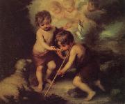 Bartolome Esteban Murillo Children with a Shell oil painting